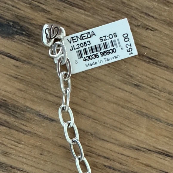 NWT Brighton Venezia Cross Reverible Necklace Silver & Gold - Picture 5 of 6